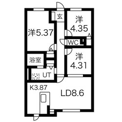 すまいる共和西の物件間取画像